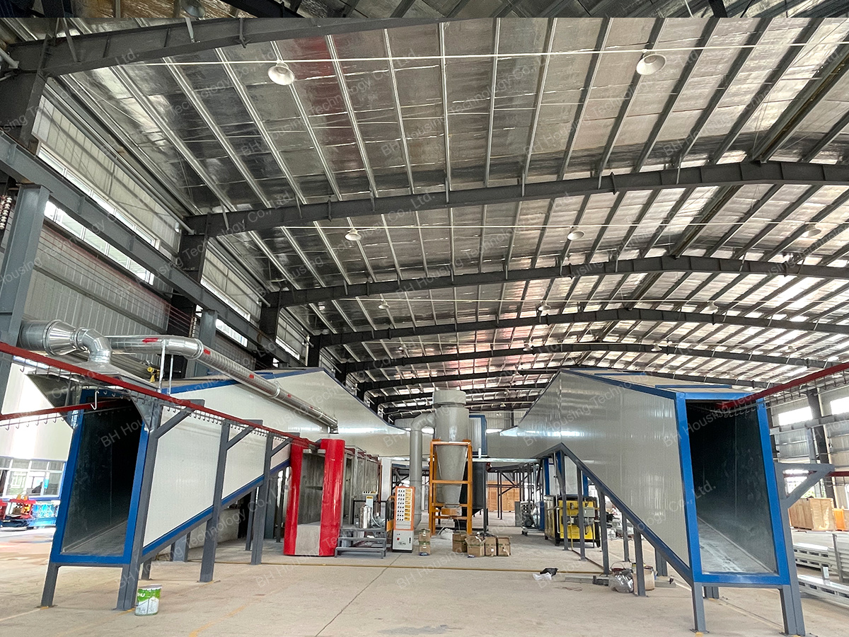 Powder coated workshop