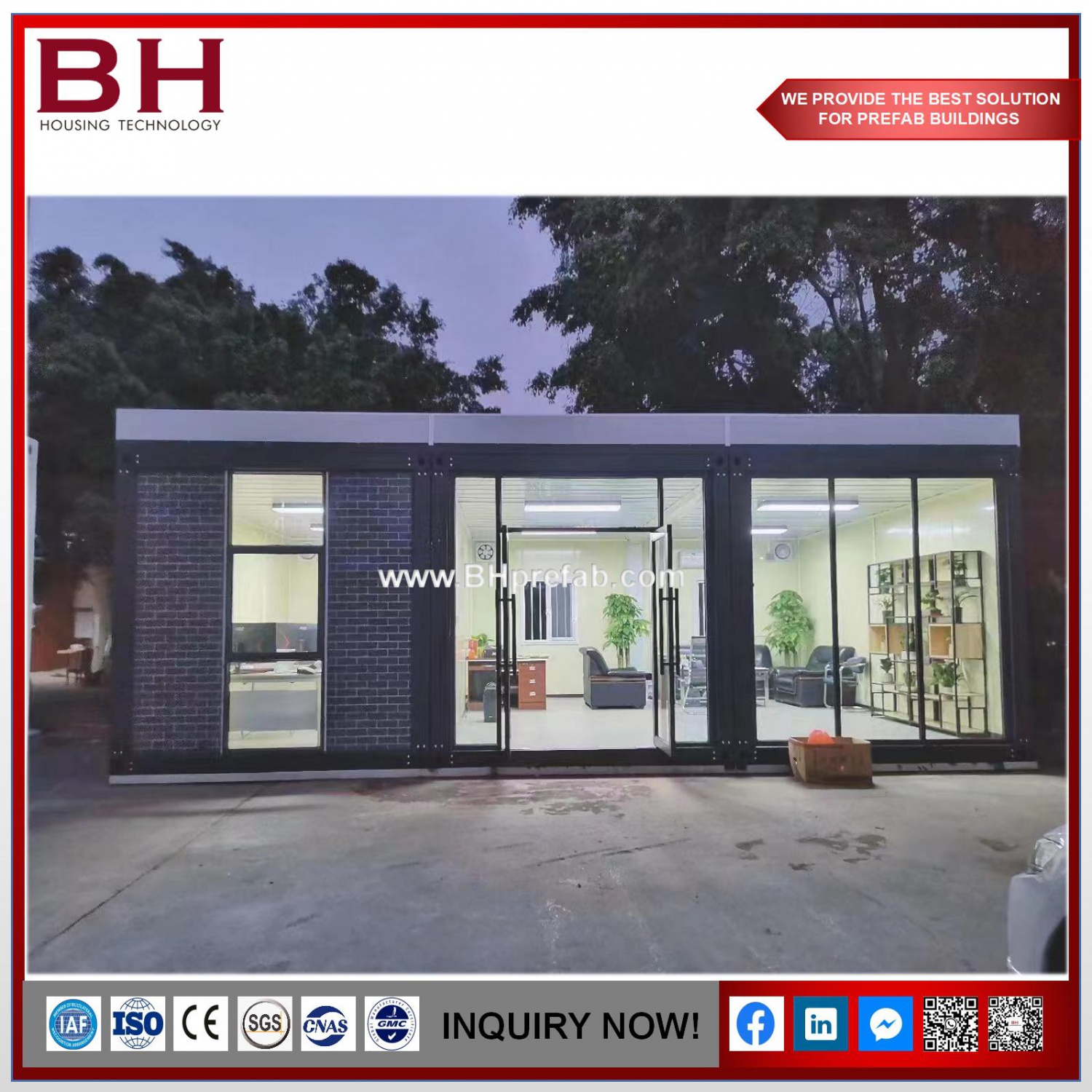 Steel Structure Modular Container House Detachable Container House in Construction Site