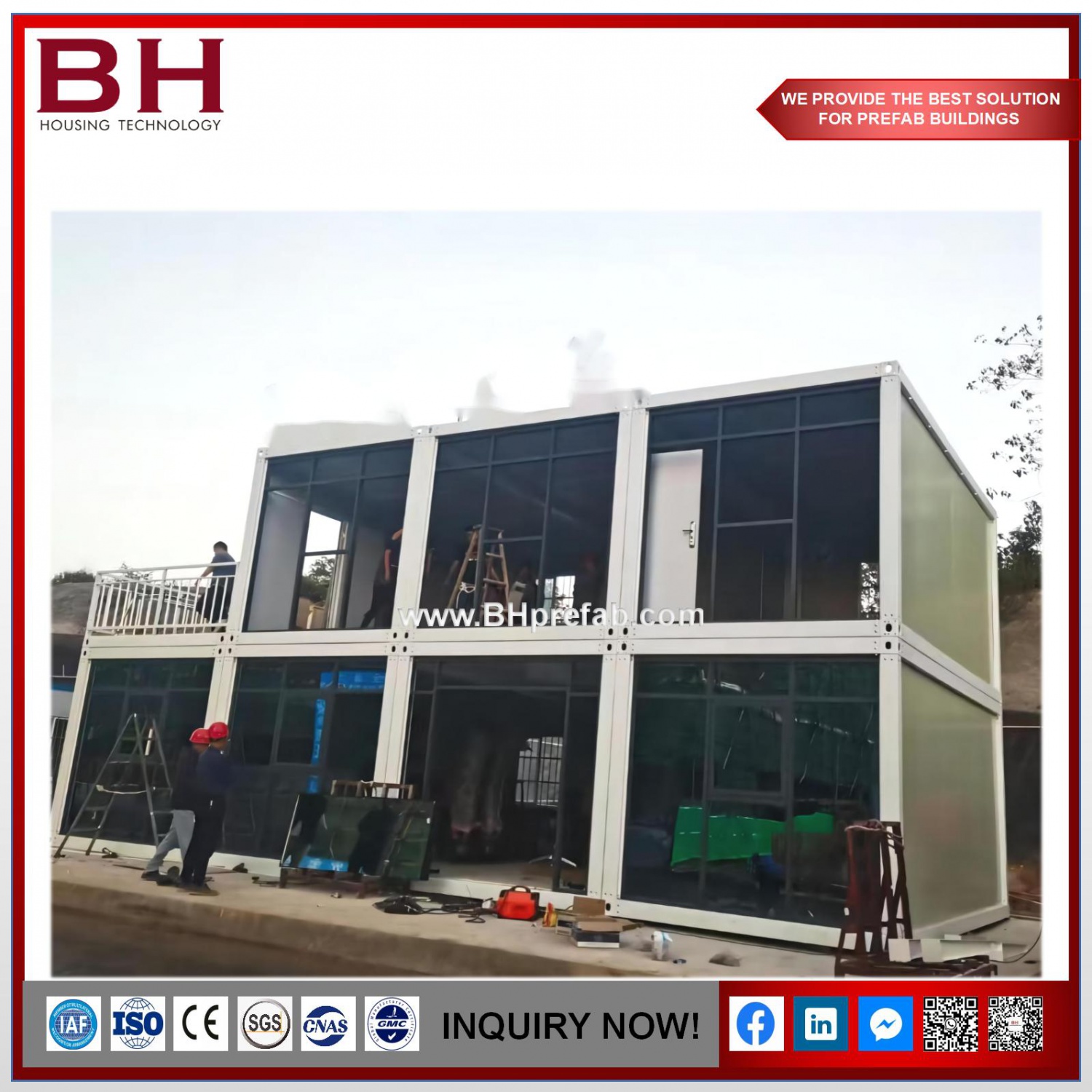 China Two Layer 40ft Container Office Price Luxury Container