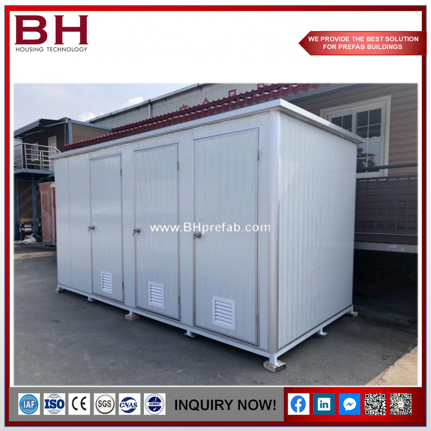 High Quality Outdoor Mobile Stainless Steel Portable Toilet