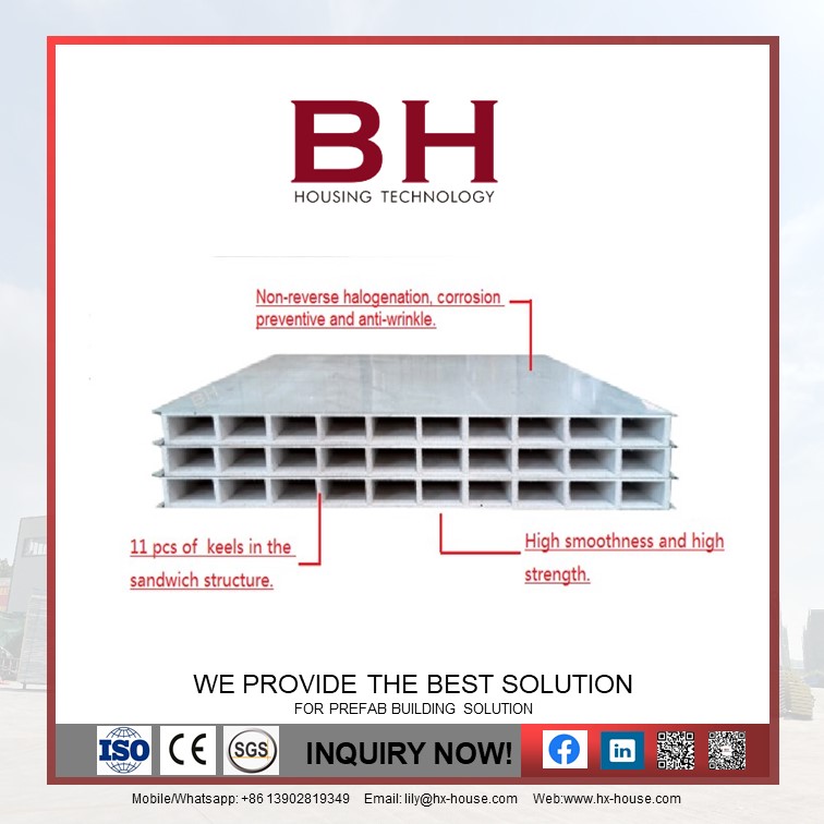 Fireproof MGO sandwich panel cleanroom wall panel