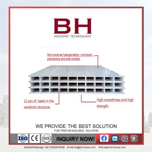 Fireproof MGO sandwich panel cleanroom wall panel