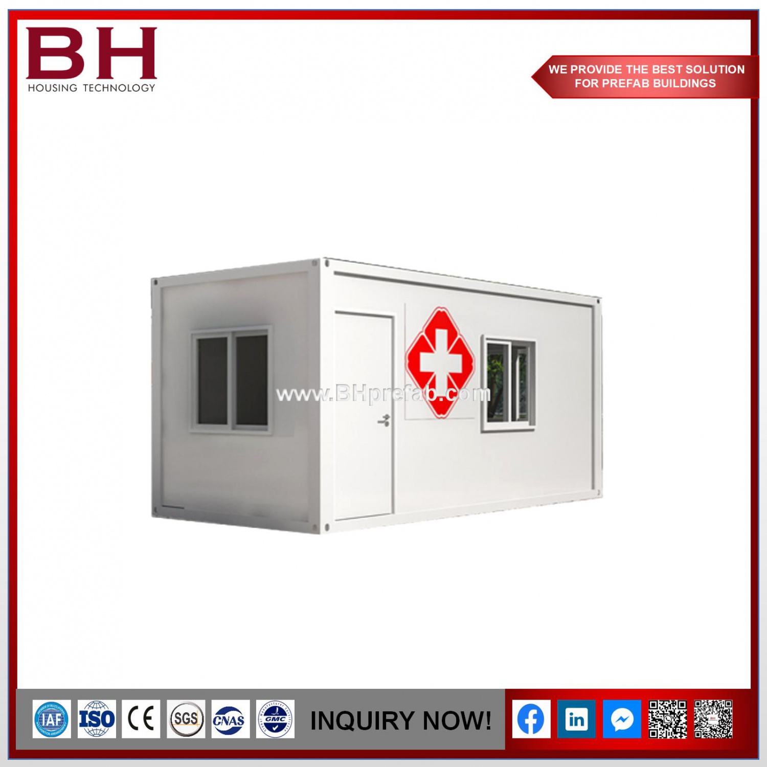 Fast Build Modern Customized Container Hospital Isolation Container House For Sale