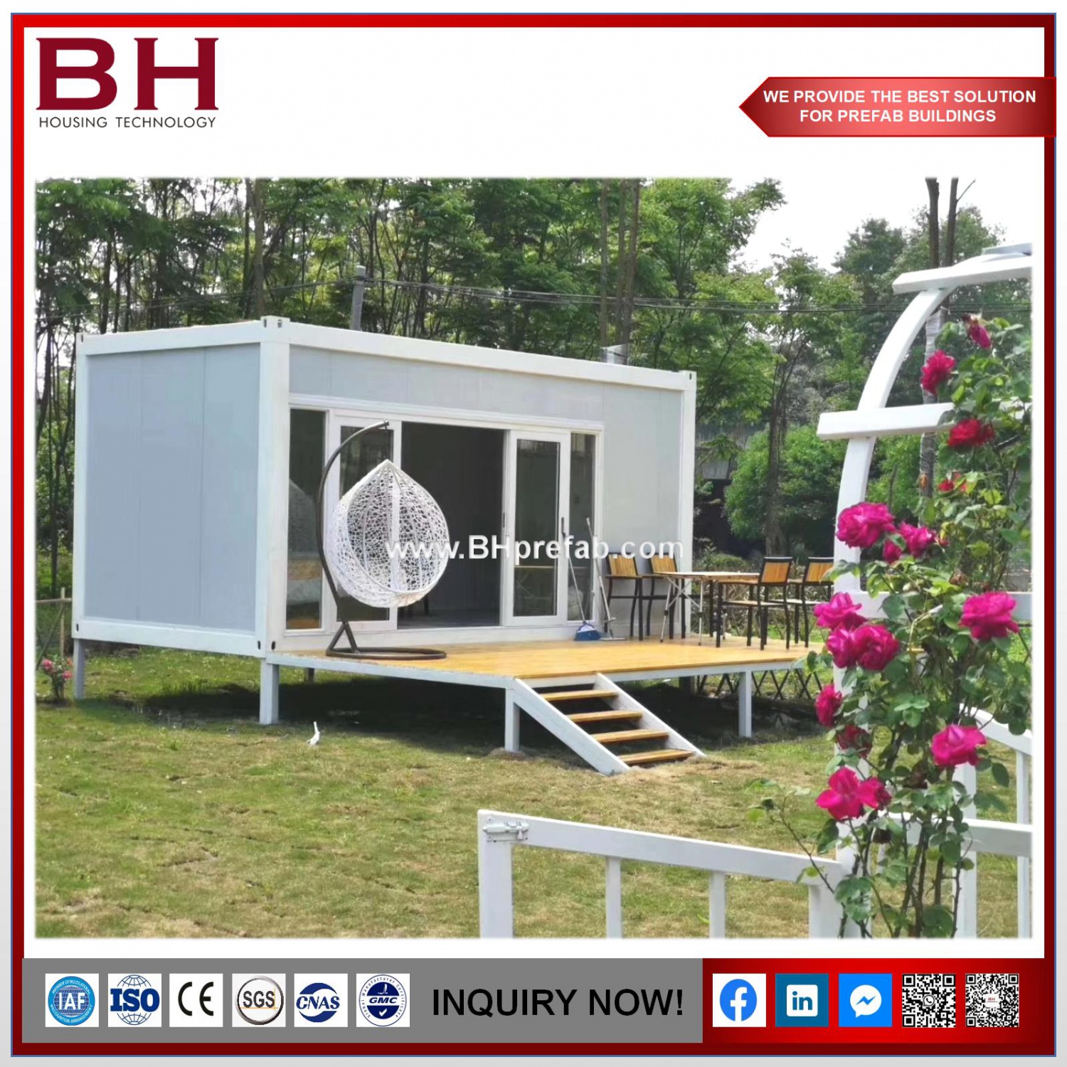 Factory Supply 20ft Single Room Tiny Prefab Container Home