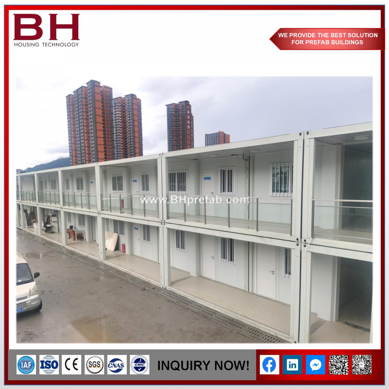 Flat Pack And Customized Prefabricated Container House For Office / Living Home