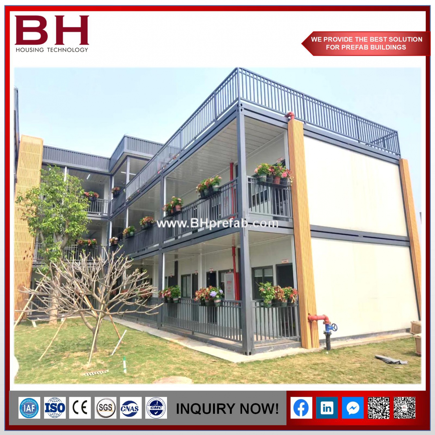 Mobile Modular Container House Hotel Flat-Pack Office Container Design