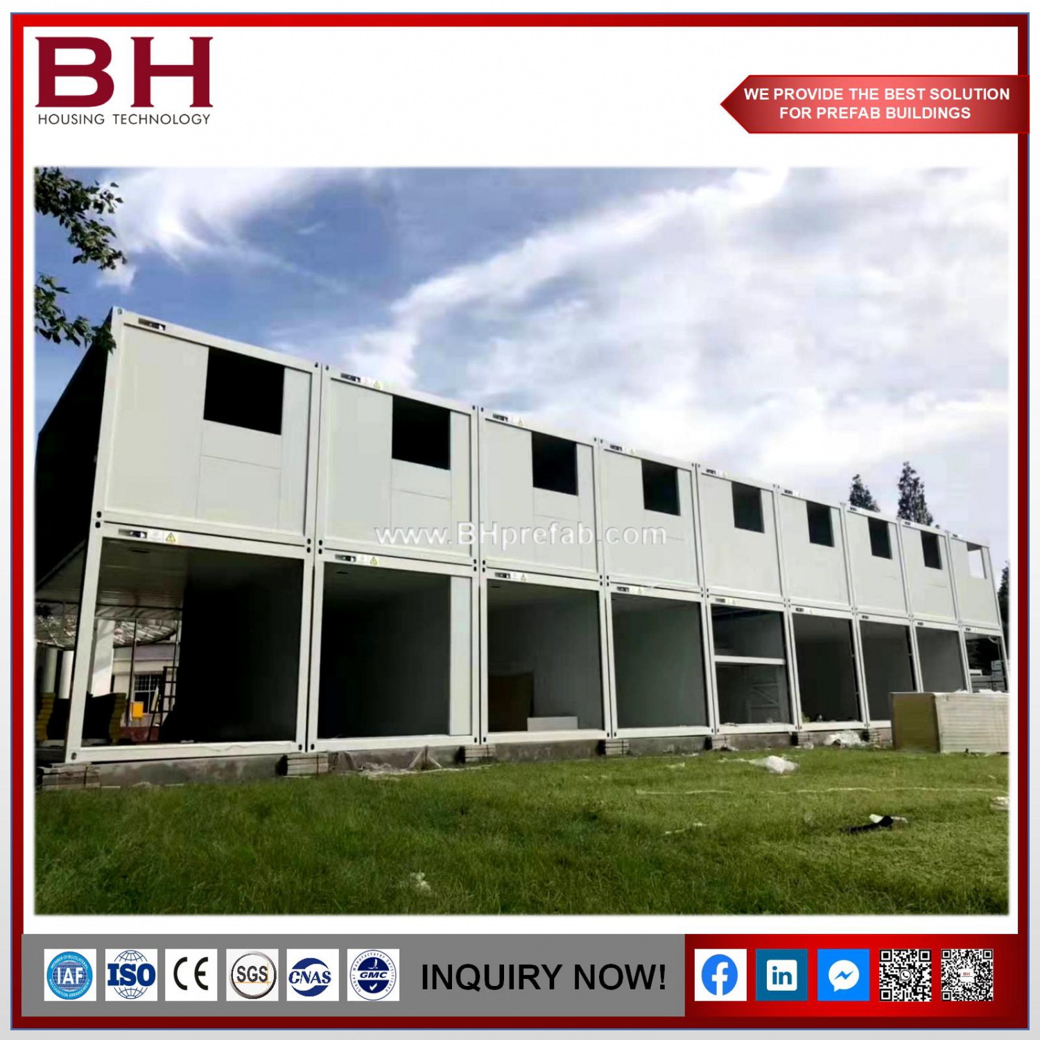 Luxury Flat Pack New Designed Economical Prefab Container Shop House / Restaurant Room