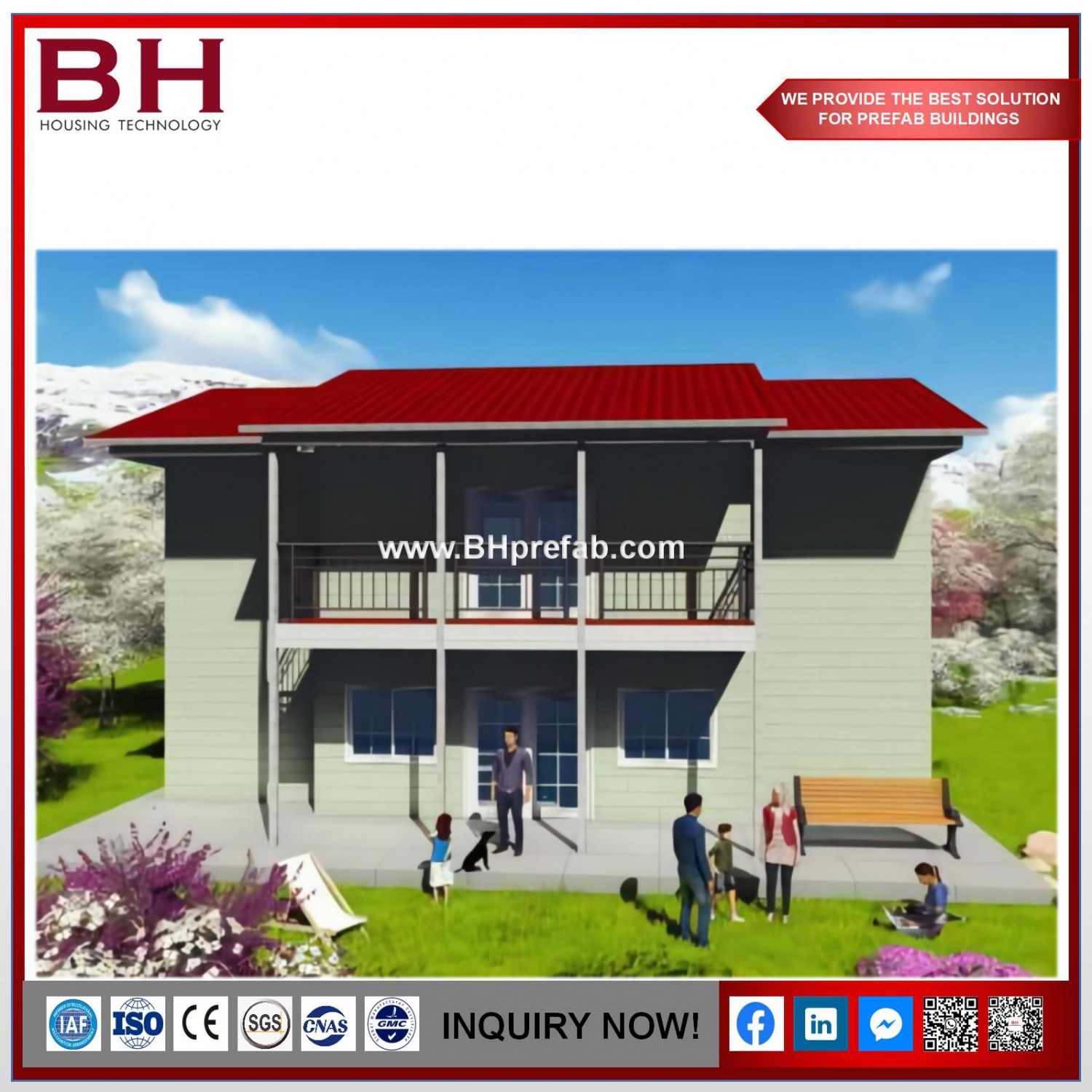Fast Construction Customized Style Light Steel Structure Prefab House Villa