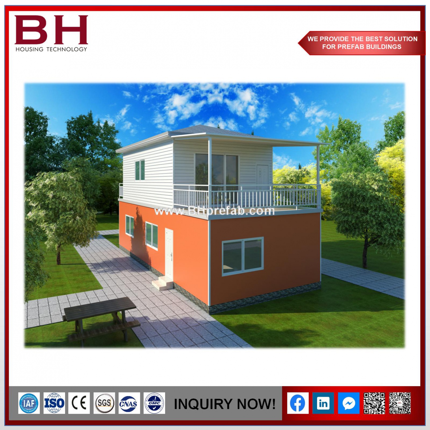 China Factory Hot Sale Prefabricated Luxury Light Steel Prefab Villa