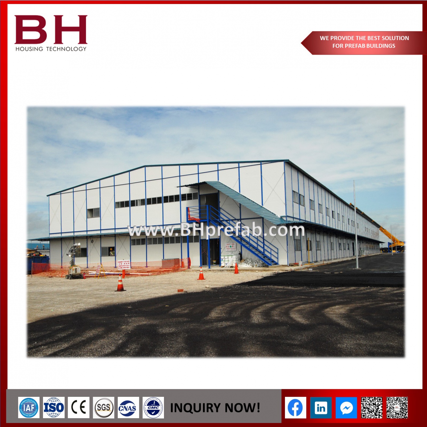 Easy and Fast Assembly Low Cost Modular Prefab Dormitory House For Worker