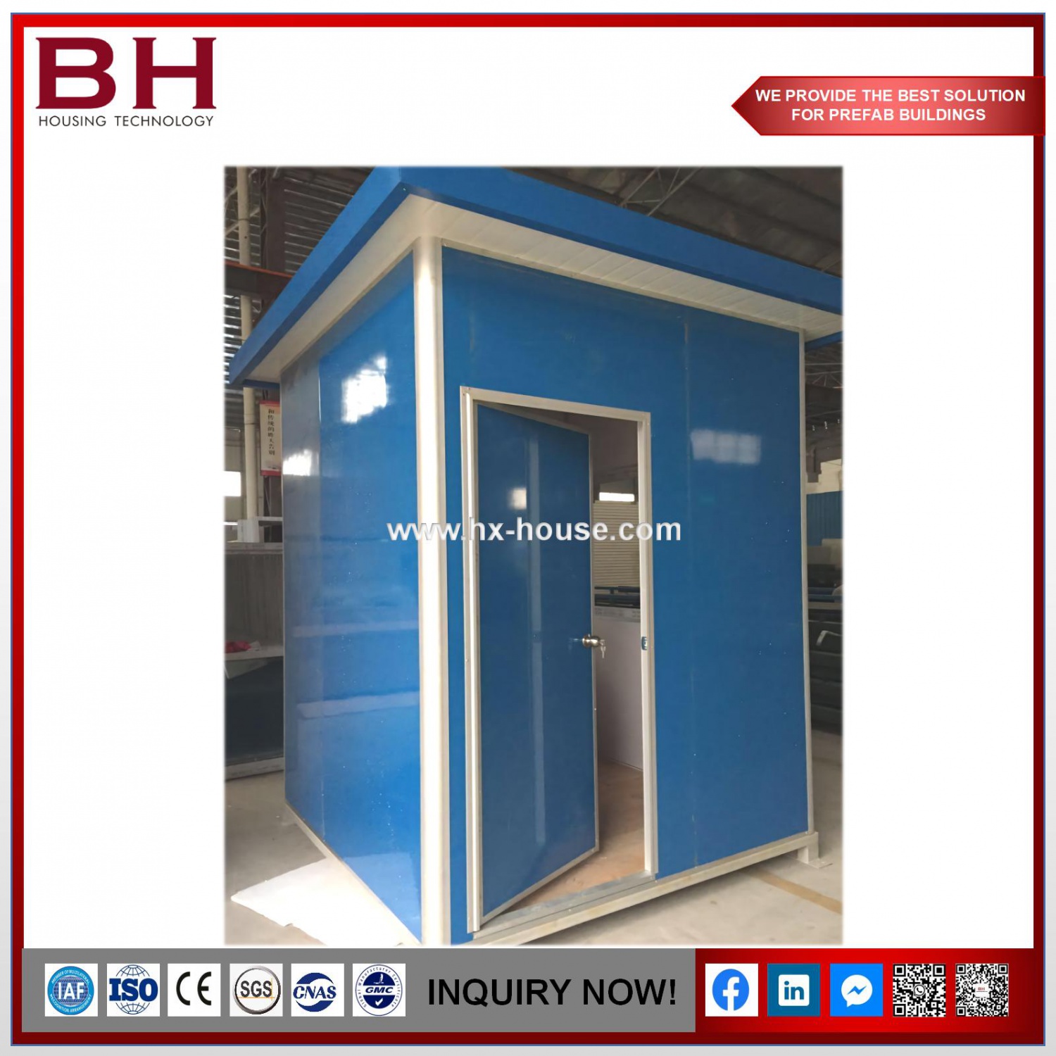 Hot Selling Low Price Prefab Outdoor Security Box Guard House