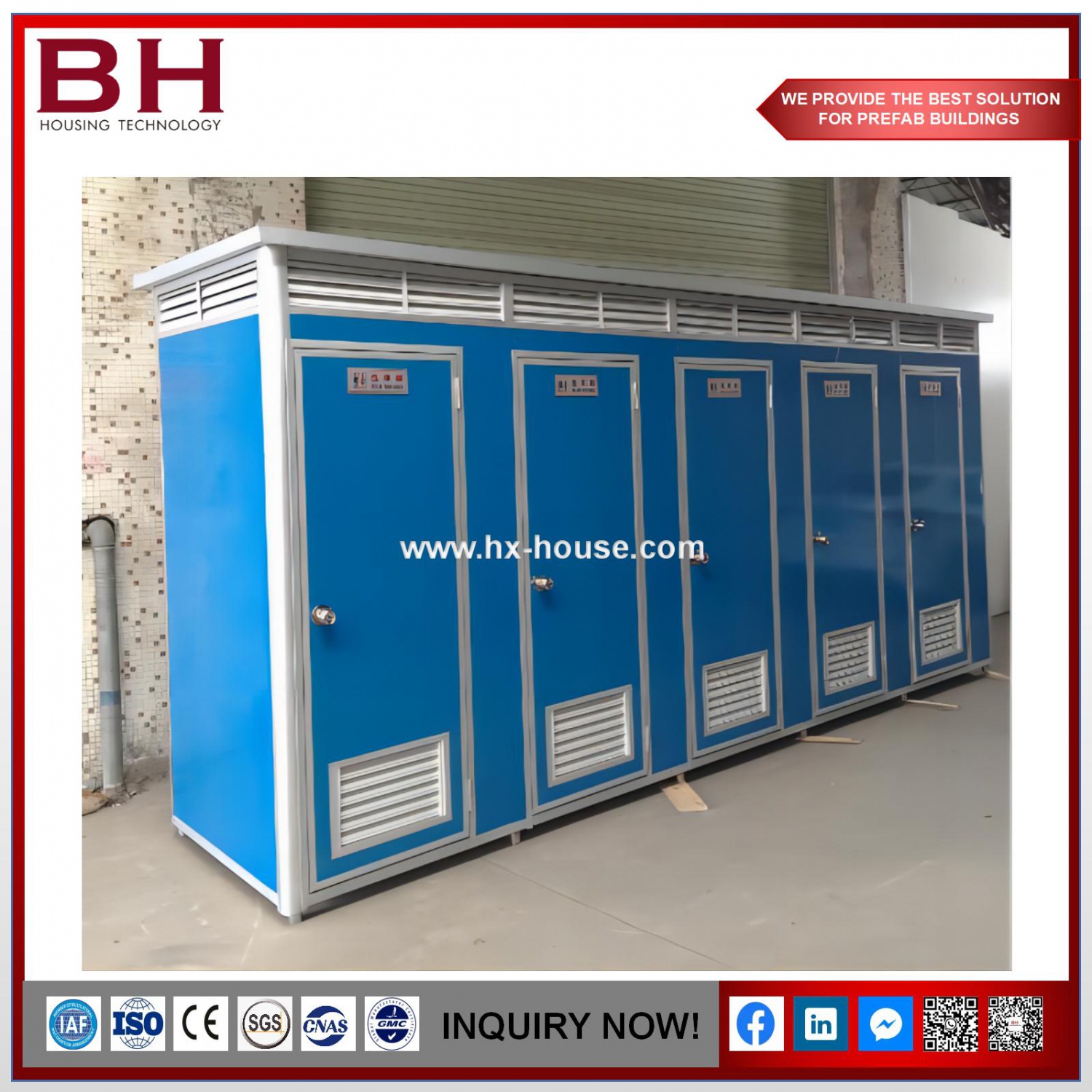 Newly Design Outdoor Mobile Portable Toilet With Bathroom
