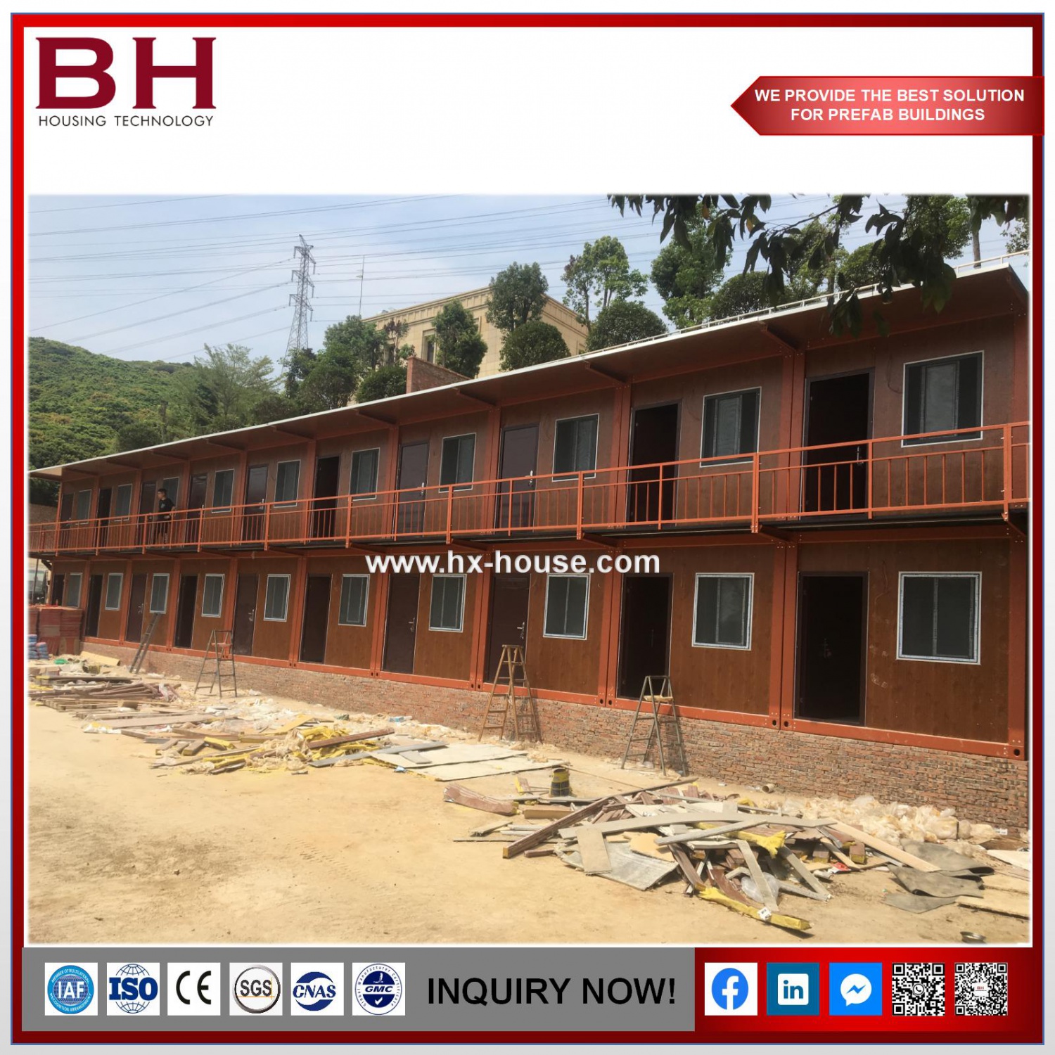 New products luxury modular fast building prefab fabricated combined 2 storey container house