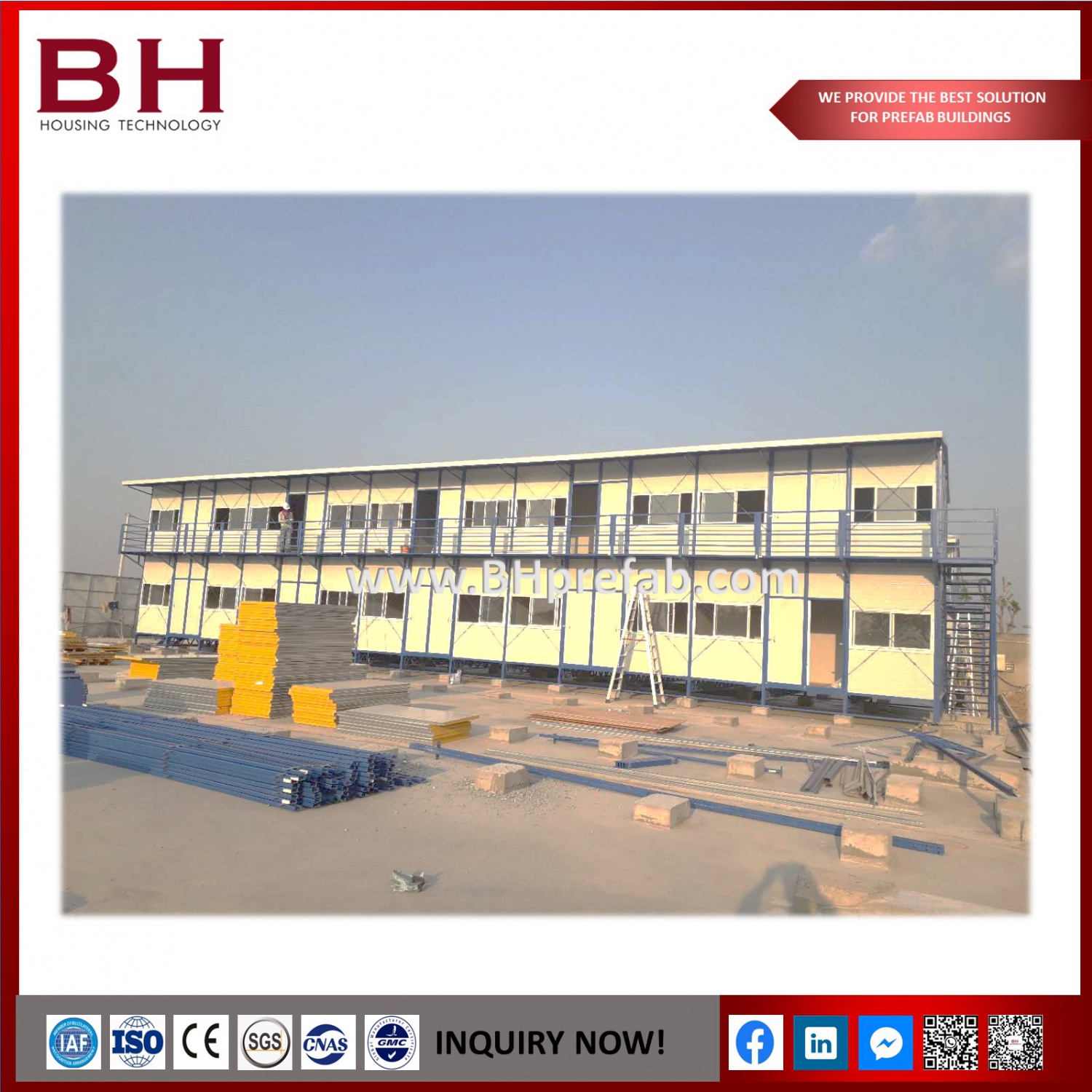 Prefabricated K house for Labour Camp Site Office Living Room