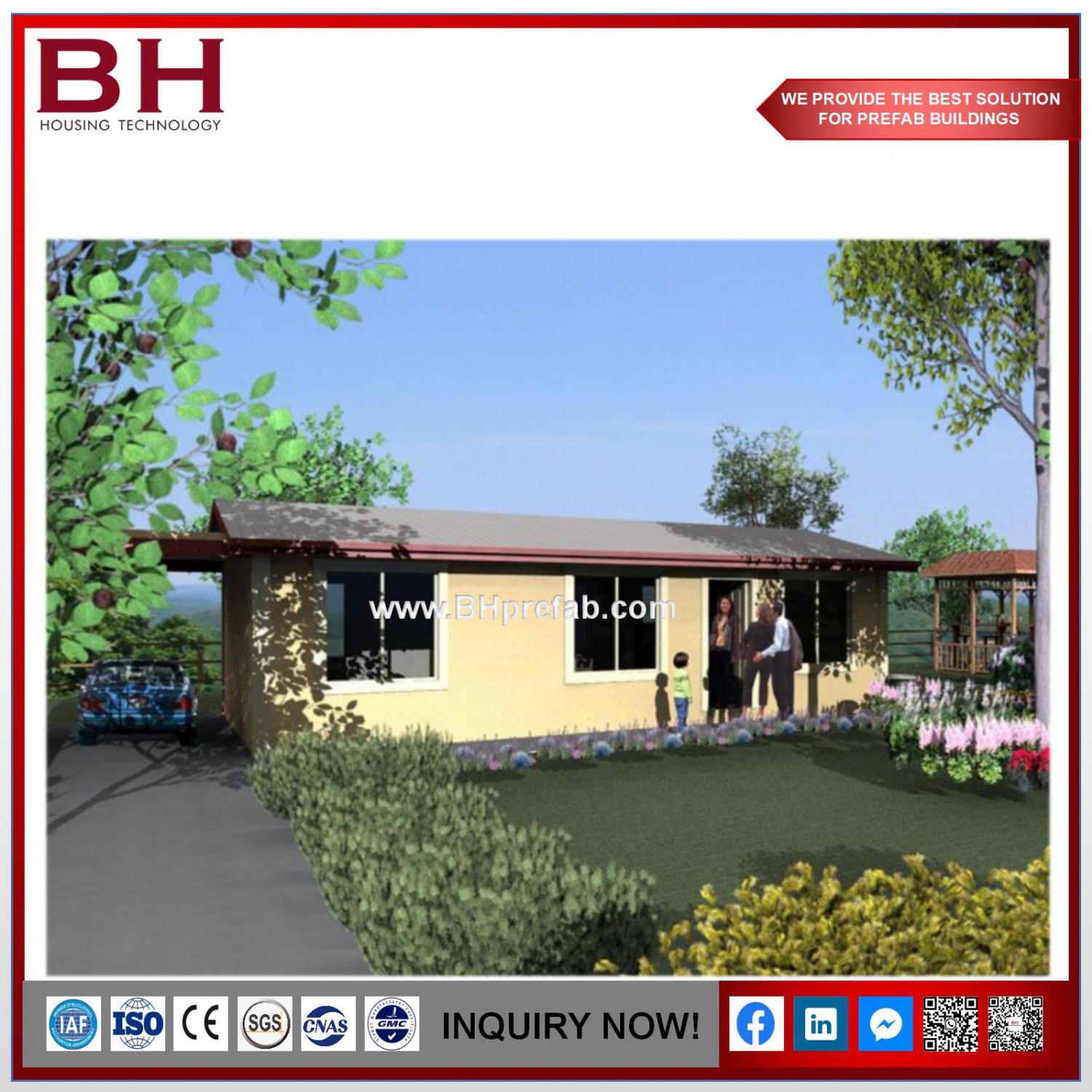 New Design Durable Small Size Used For Office Prefabricated Villa House