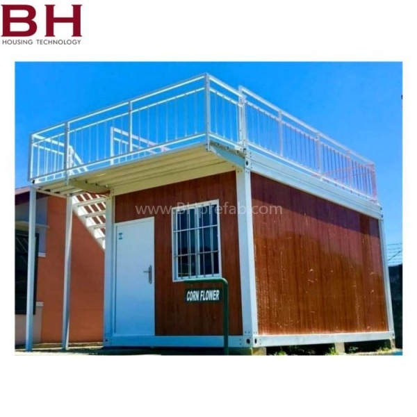 Outdoor coffee container easy installation color wall prefab house office