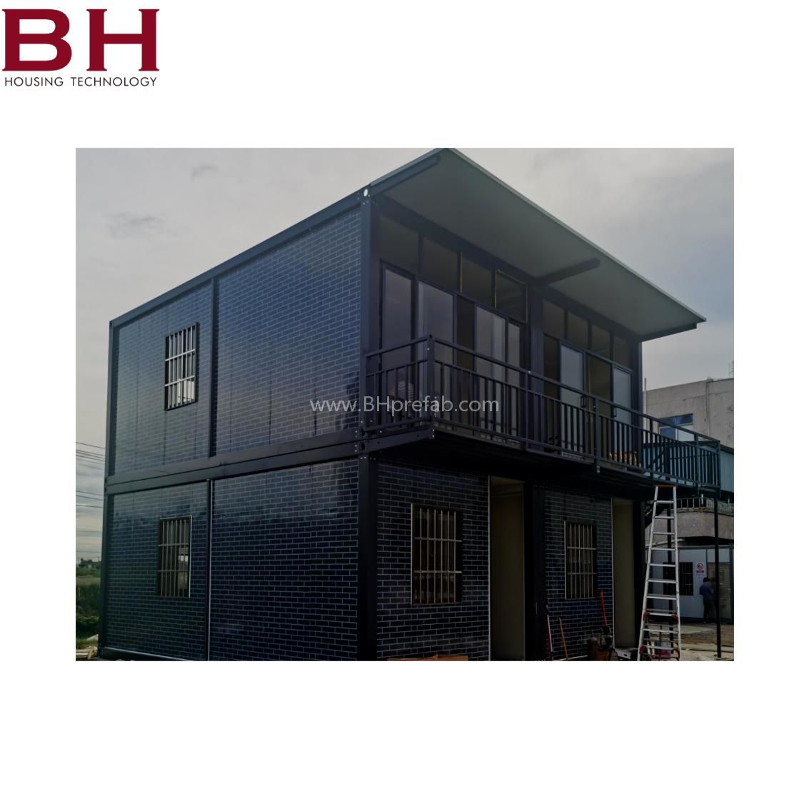 Prefab house Manufactured home Brick pattern wall assemble easily 