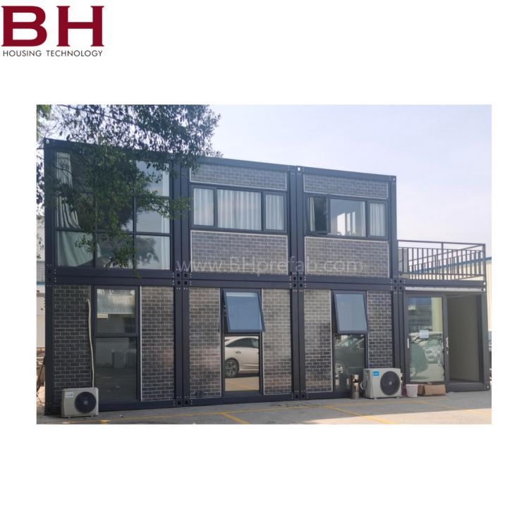 Prefab house Manufactured home Brick pattern wall assemble easily 