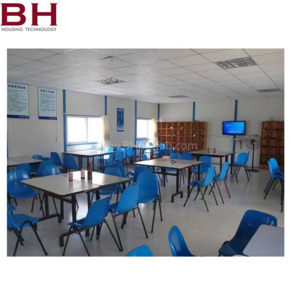 Worker canteen prefabricated modular size double storey 
