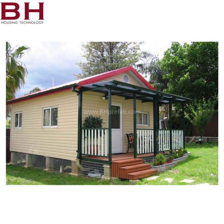 Two Rooms Wooden Steel Villa House With Bathroom