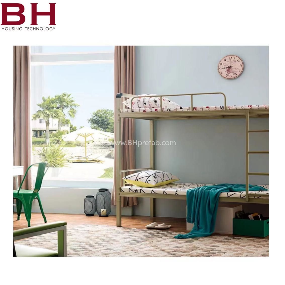 Prefab worker camp bunk bed for container house use