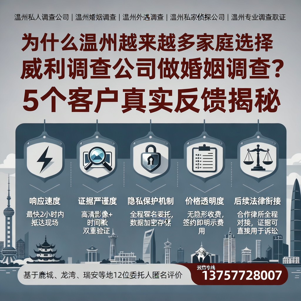 为什么温州越来越多家庭选择威利调查公司做婚姻调查？5个客户真实反馈揭秘