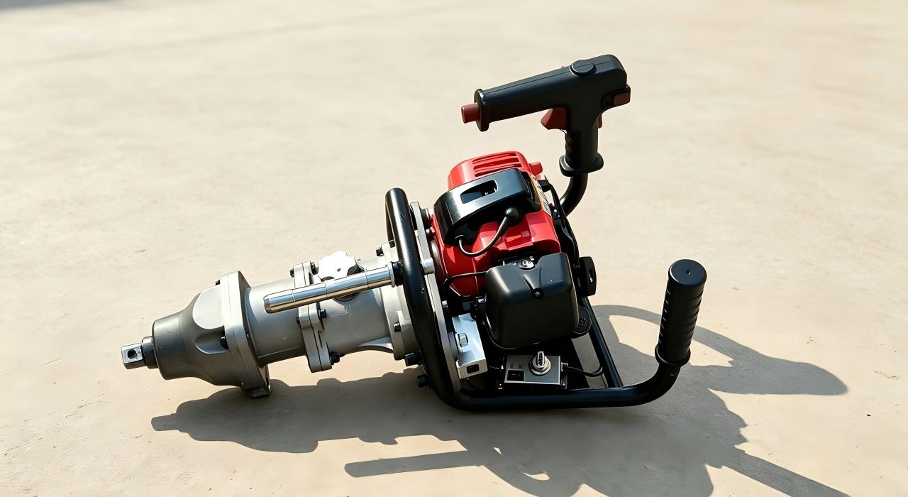 GTW-2510 gasoline rail impact wrench studio full product display