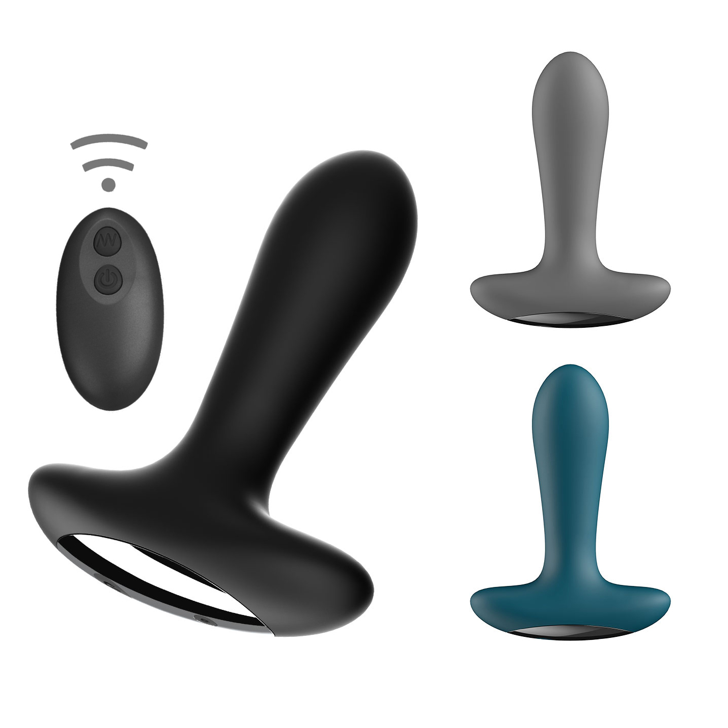 E90-Remote control vibrating anal plug