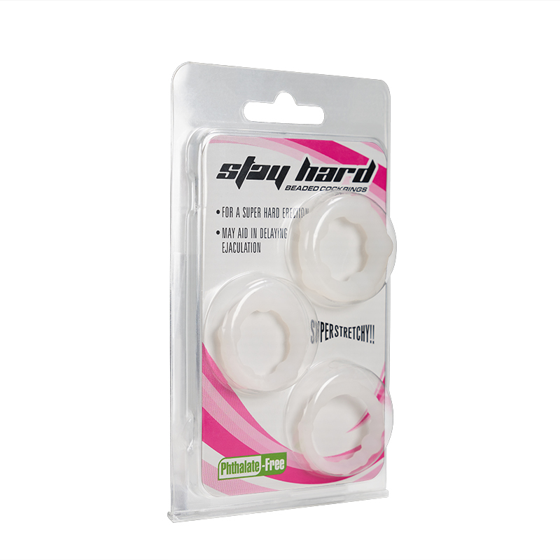 AF04-Beaded silicone cock ring set