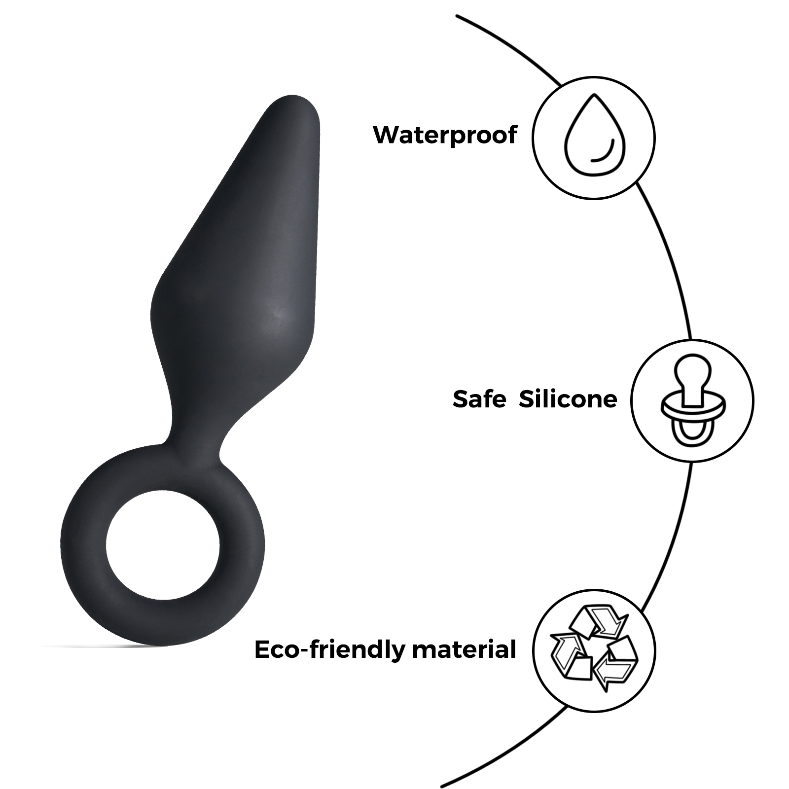 E53F-Dart-shaped anal plug