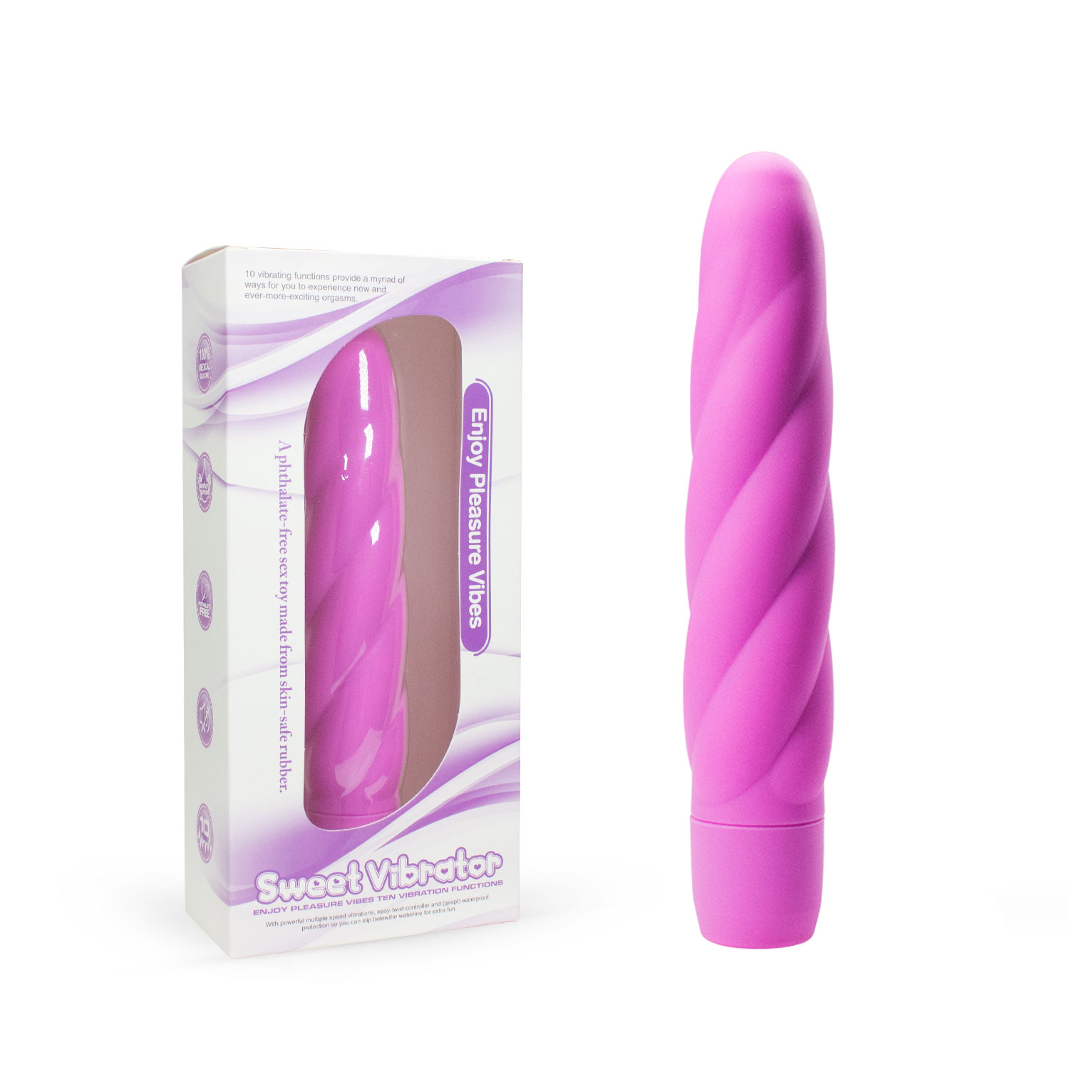 E1810X/E0610X-5” Silicone twist vibrator