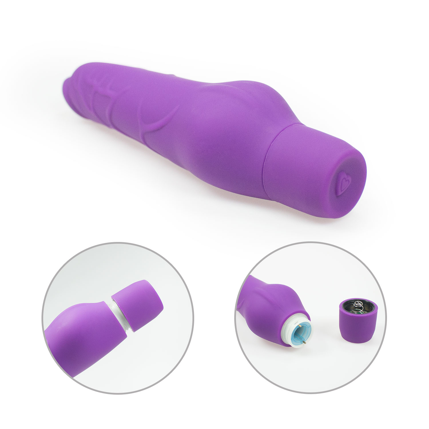 E0610F-Silicone penis vibrator 