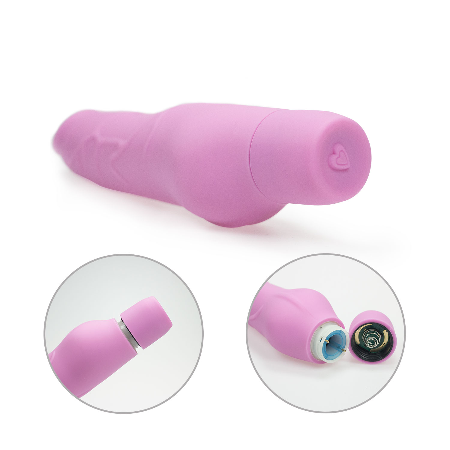 E0610F-Silicone penis vibrator 