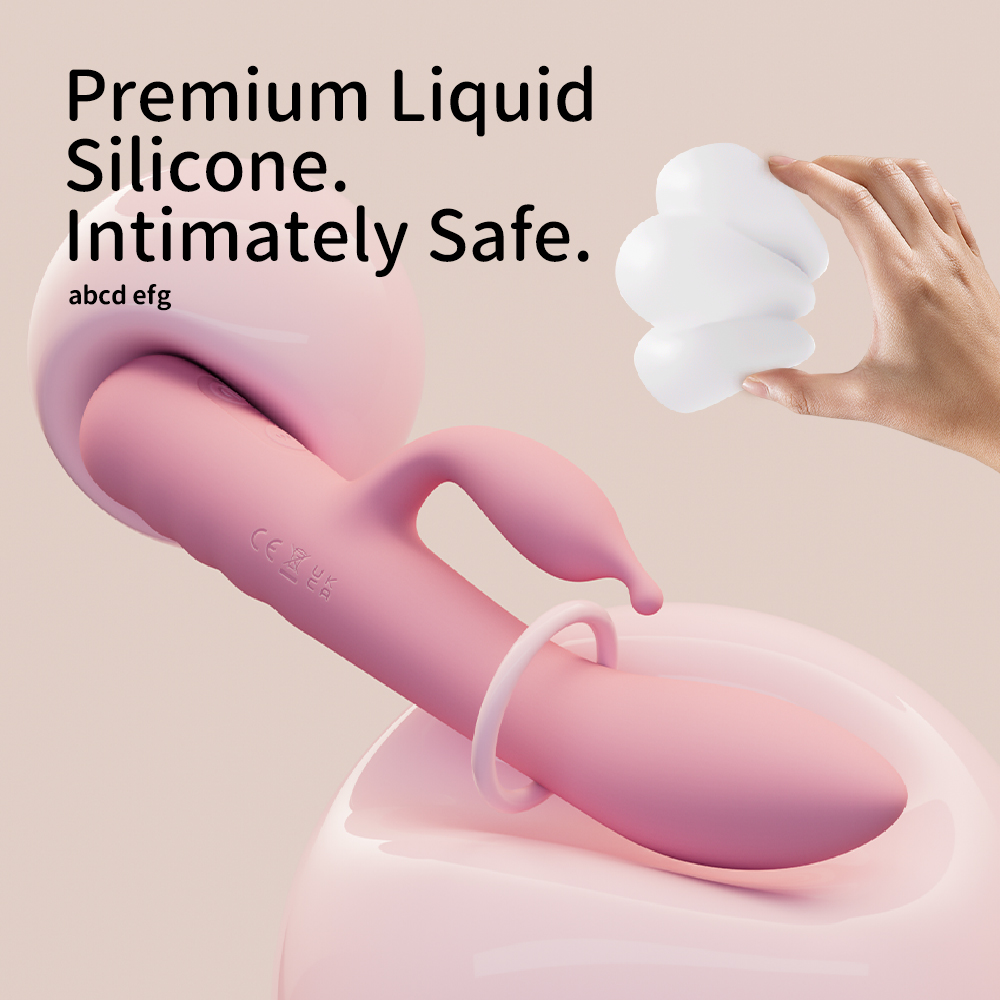 AA42A Silicone Rotating Rabbit Vibrator