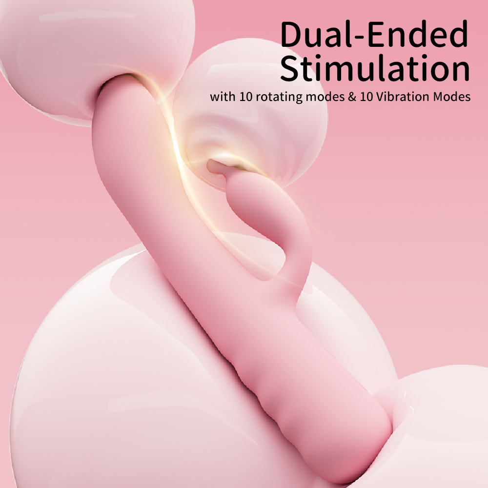 AA42A Silicone Rotating Rabbit Vibrator
