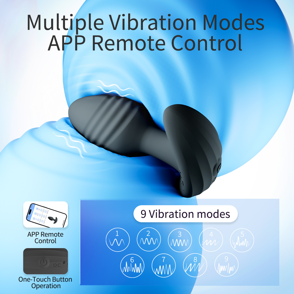 AG04 APP Remote Control Vibrating Anal plug