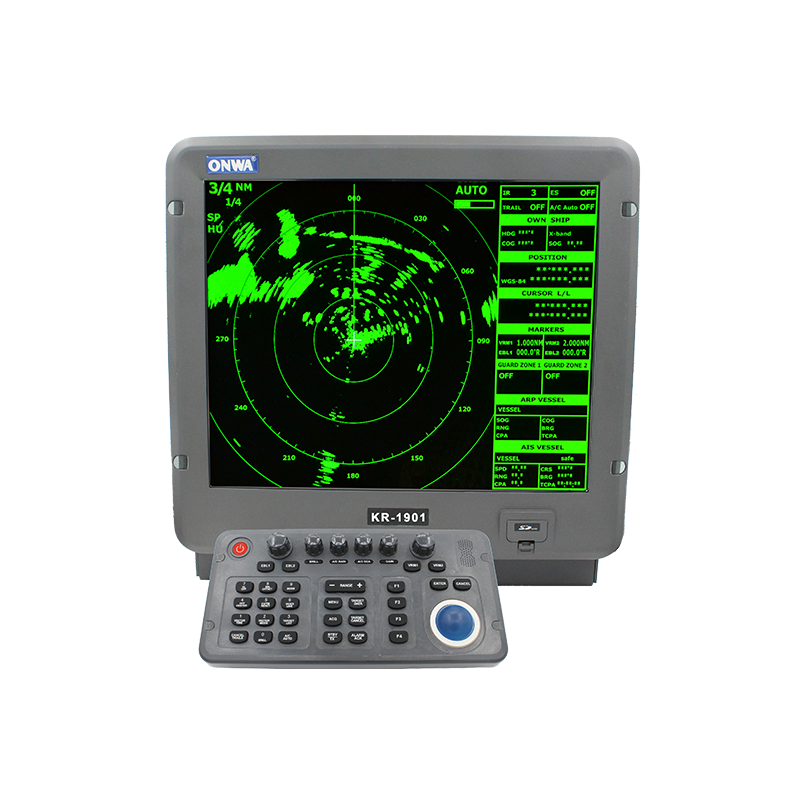 KR-1968 64NM ONWA 19-inch Marine Radar with AIS Display/ Target Tracking （ARPA）KR-1968-H 64NM ONWA 19-inch Marine Radar with a