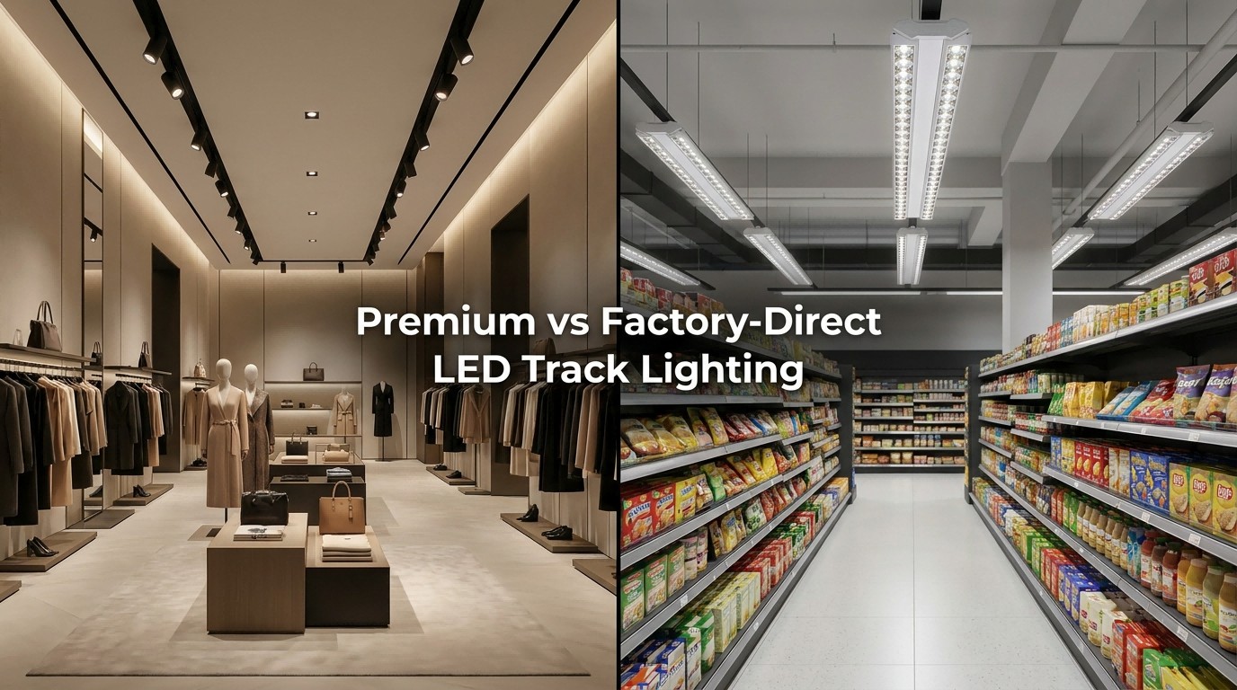 Premium vs Factory-Direct LED Track Lighting: A 2026 Buyer's Comparison