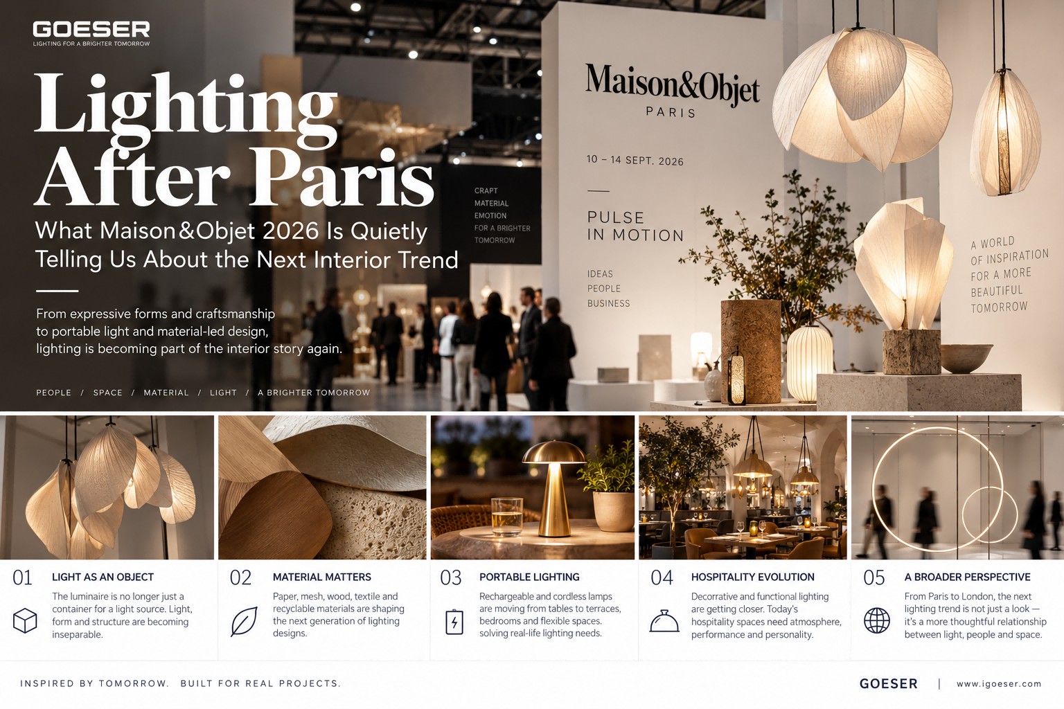 Lighting After Paris: What Maison&Objet 2026 Is Quietly Telling Us About the Next Interior Trend