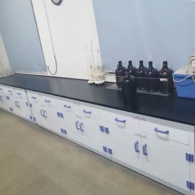 PP Lab Side Table, Laboratory Workbench, Polypropylene Lab Table Acid and Alkali Resistant