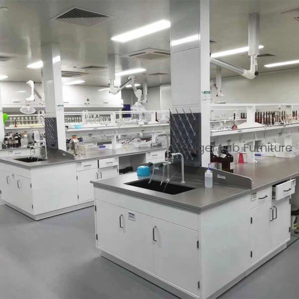 Laboratory Island Bench, Lab Central Table, Anti-corrosion Steel Workbench