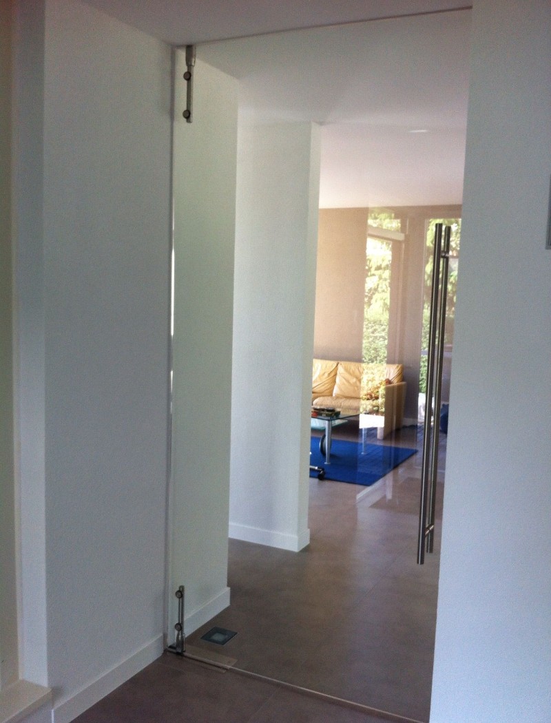 Frameless Spring Door