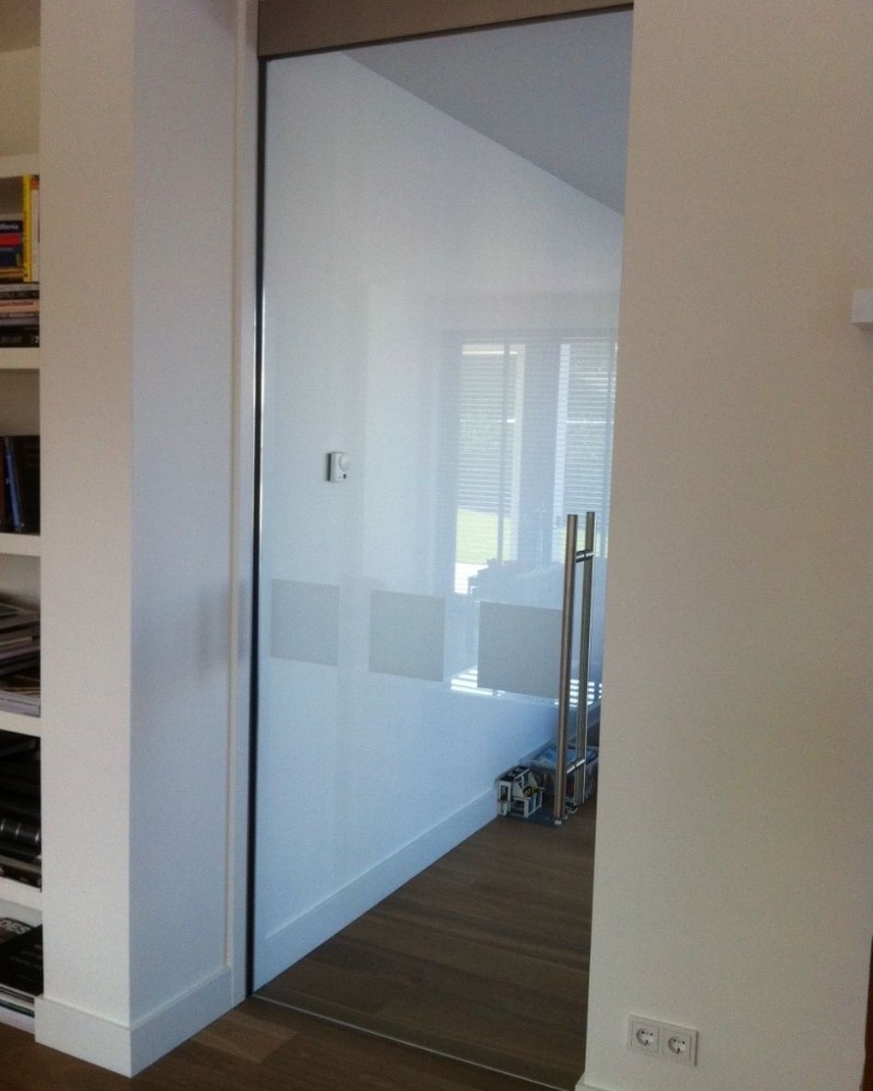 Frameless Spring Door