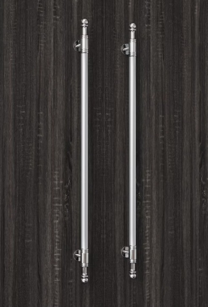 Custom Small Batch Luxury Silver Double Door Handles