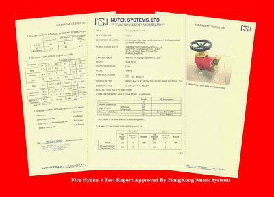 香港Nutek System測試合格證書
