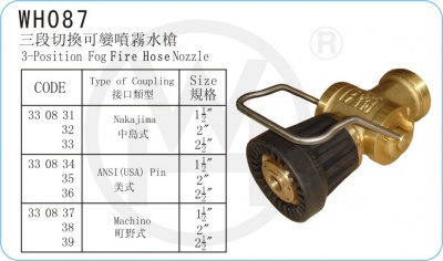 WH087 三段切換可變噴霧水槍