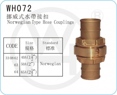 WH072 挪威式水帶接扣