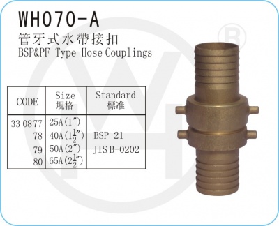 WH070-A 管牙式水帶接扣