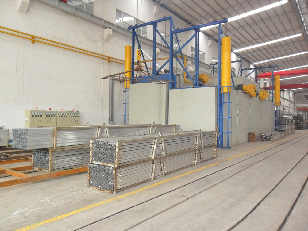 Thermal treatment production line
