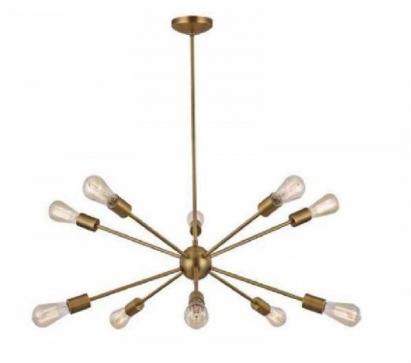 Gold wrought iron American country duplex hallway branch wall lamp
